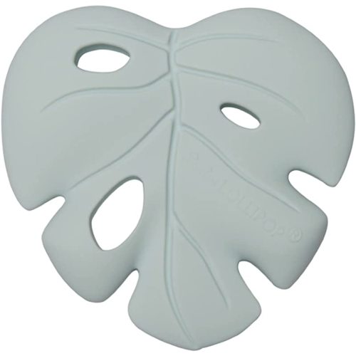 Loulou Lollipop Silicone Teether for Teething Baby Boy and Girl - Monstera Mint