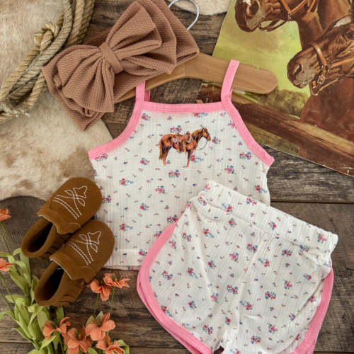 The Good Horse Floral Set- Baby/Toddler – theFRINGEDpineapple