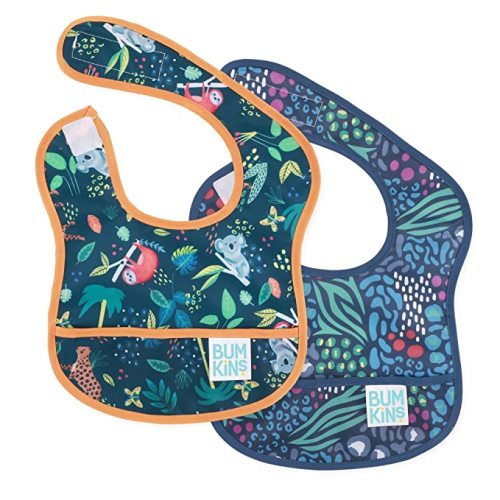 Bumkins Starter Bibs (3-9M, Jungle and Animal)