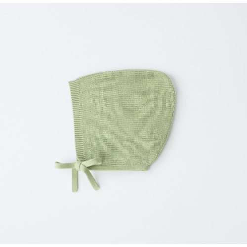 Zara Knit Bonnet: Green or Red | 12-18 Months