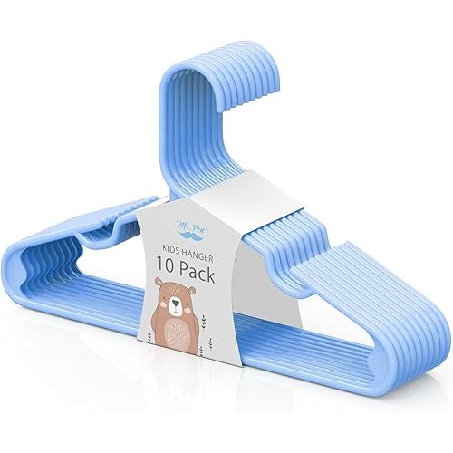 Mr. Pen- Kids Plastic Hangers, 10 Pack, Blue Baby Hanger, Childrens Hangers for Clothes, Baby Hangers for Closet, Kids Hangers, Baby Clothes Hangers, Toddler Hangers, Kid Hangers, Hangers for Kids