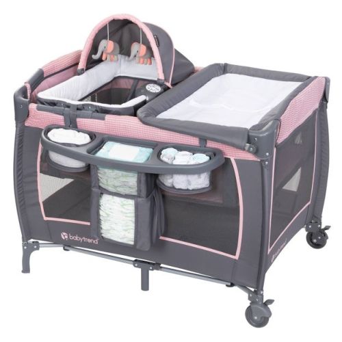 Baby Trend Lil Snooze Deluxe III Nursery Center Playard - Cozy Pink