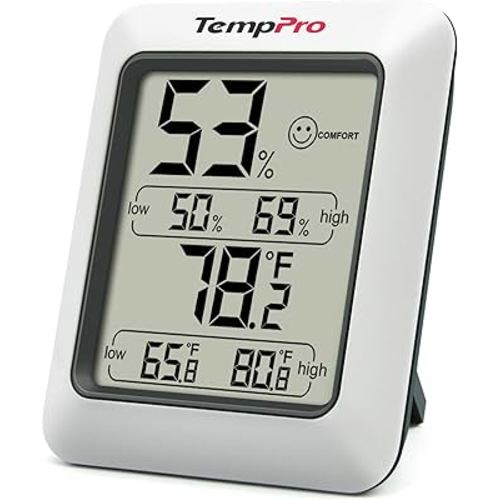 TempPro TP50 Digital Hygrometer Indoor Thermometer Room Thermometer and Humidity Gauge with Temperature Humidity Monitor(Previously ThermoPro)