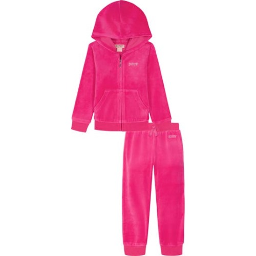 Crystal Embellished Velour Hoodie & Joggers Set