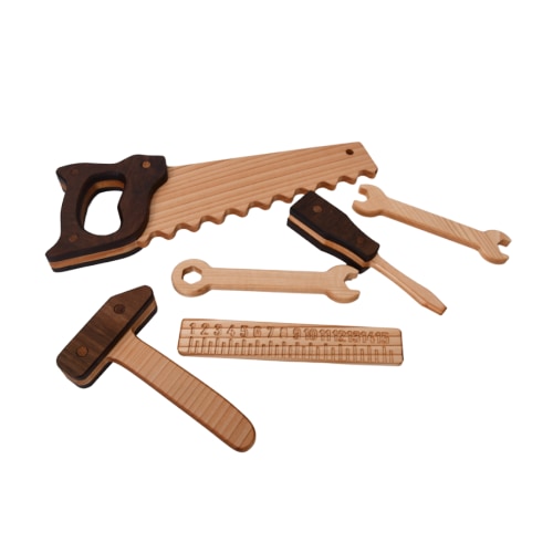 Waldorf Toys -  Wooden Tool Set