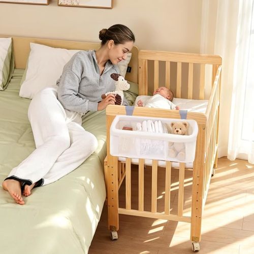Bassinet-to-Crib with Mattress