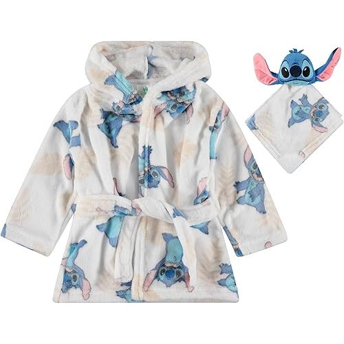 Disney baby-boys Baby Robe With Lovie Attacehment