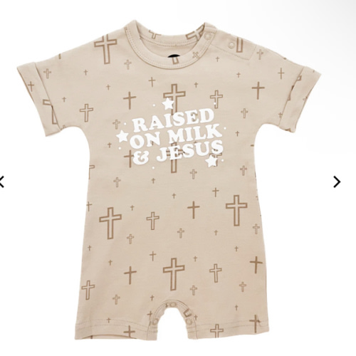 Raised on Milk & Jesus Cross Jumpsuit – OUR HOUSE ABOVE