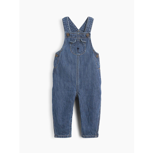 Baby Denim Stripe Brannan Bear Overalls