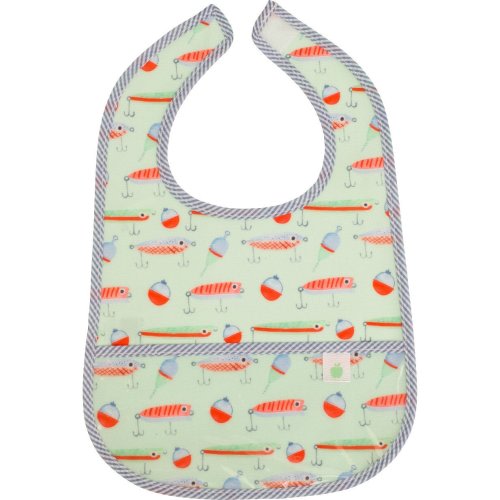 The Wipe It Bib, Lures - Apple of My Isla Bibs | Maisonette