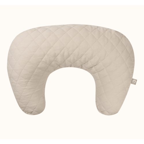 Boppy Nursing Pillow Luxe - Quilted Oatmeal Cover