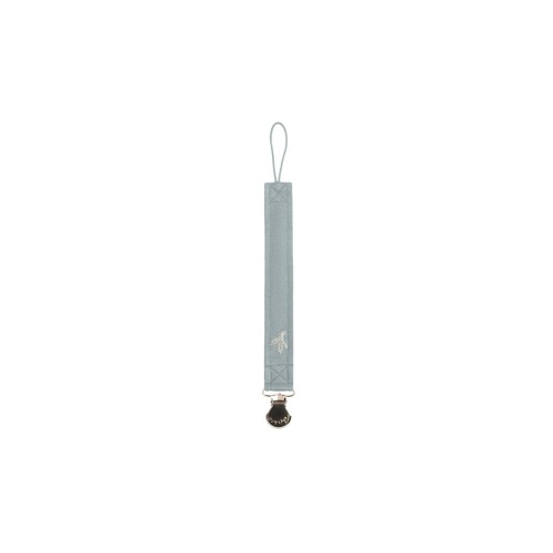 Velour Center Collection - Paci Clip Blue