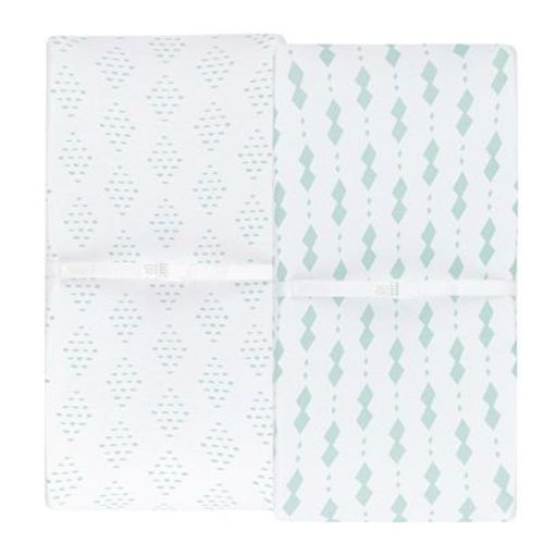 Ely's & Co. Baby Changing Pad Cover - Cradle Sheet 100% Combed Jersey Cotton 2 Packs Gender Neutral