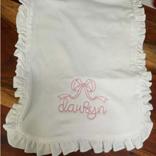 Ruffle Burp Cloth – Stitchin' Pretty