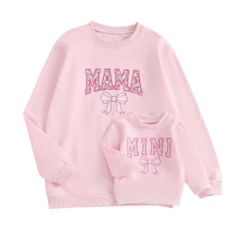 MAMA/MINI Pink Sweatshirts - Hazel & Bo