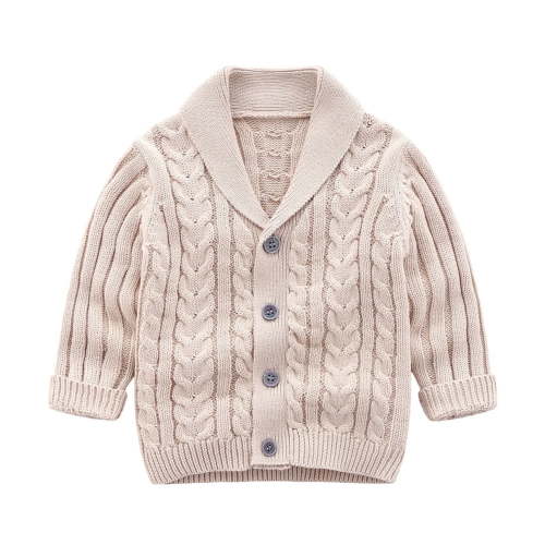 WIBACKER 6M Baby Boy Girl V Neck Crochet Long Sleeve Cardigan Sweater Toddler Kids Knit Coat
