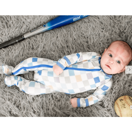 Bestaroo - Super - Soft - Bamboo - Skye Checks Footie