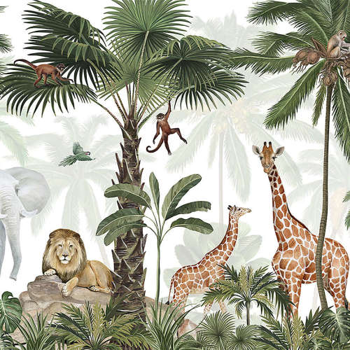 Tempaper Jungle Party Peel & Stick Wall Mural