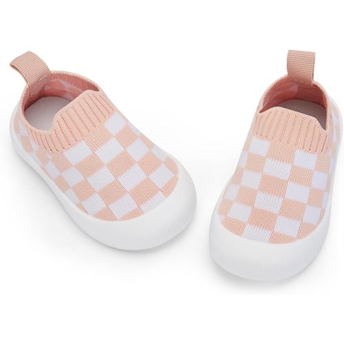 BACSAC Baby Toddler Unisex Infant Shoes Boys Girls Beige Mesh Breathable Non-Slip Soles 6-36 Months
