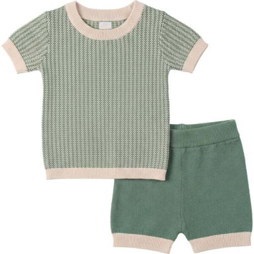 2 PC Set In Knit Dark Sage - Clo | Maisonette