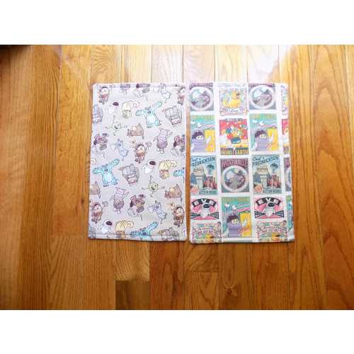 Set of 2 Pixar Characters Burp Cloths - Baby Shower Gift