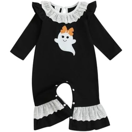Halloween Newborn Baby Girl Clothes Infant Long Sleeve Romper Jumpsuit Bodysuit Christmas Outfits