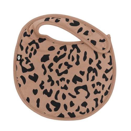 Cushy Bib in Latte Leopard