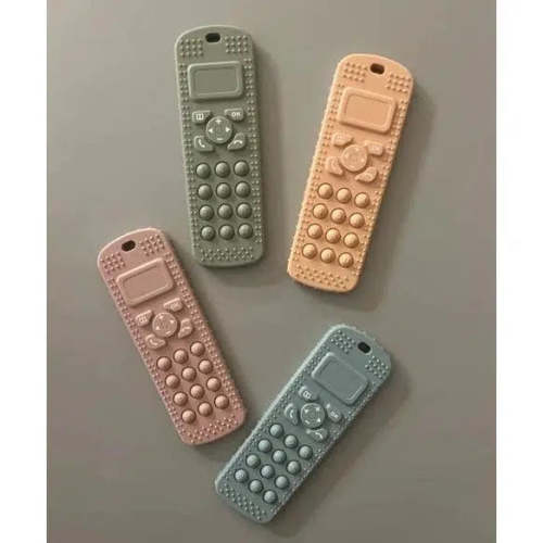 Three Hearts - Telephone Silicone Pop-It Teether