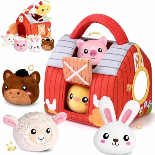 My First Sports Bag Baby Toys Plush Sensory Ball Set for Babies 0-12 Months