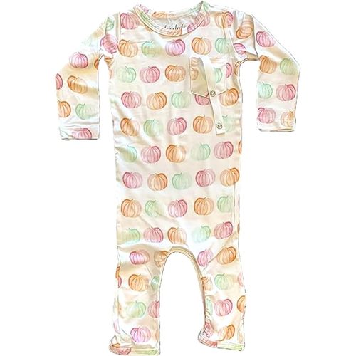 Bamboo Viscose Baby Rompers - Soft & Breathable, Zipper Closure, Front Pocket - Newborn to 18 Months