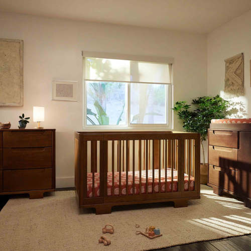 babyletto 8-in-1 Convertible Crib with All-Stages® Conversion Kits | Natural Walnut