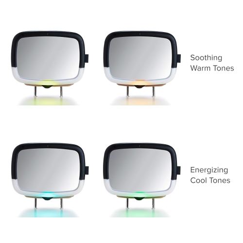 Amazon.com : Munchkin Baby Car Mirror for Rear Facing Car Seats, Night Light LED Pivot 360 Baby in-Sight Adjustable Auto Mirror, Black : Baby