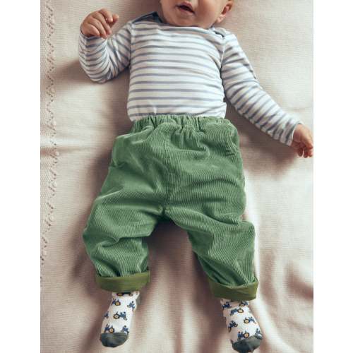 Cotton Cord Pants-Green