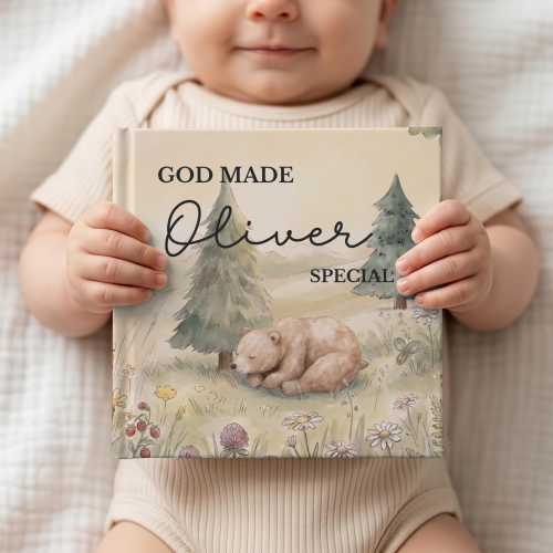 Personalized Baby Book with Name, Christian Storybook, Baptism Gift for Boys or Girls,  Faith Bedtime Book, Gift for Godson or Goddaughter