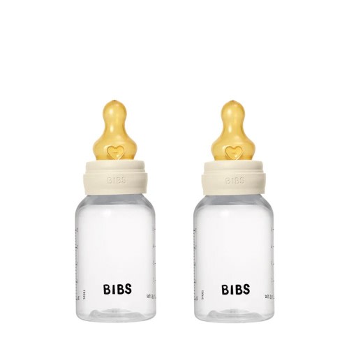 BIBS Baby Bottle, Latex 150ml 2pack - Ivory