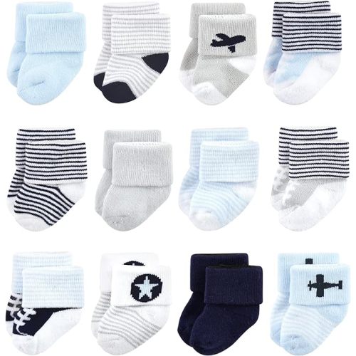 Luvable Friends Unisex Baby Newborn and Baby Terry Socks