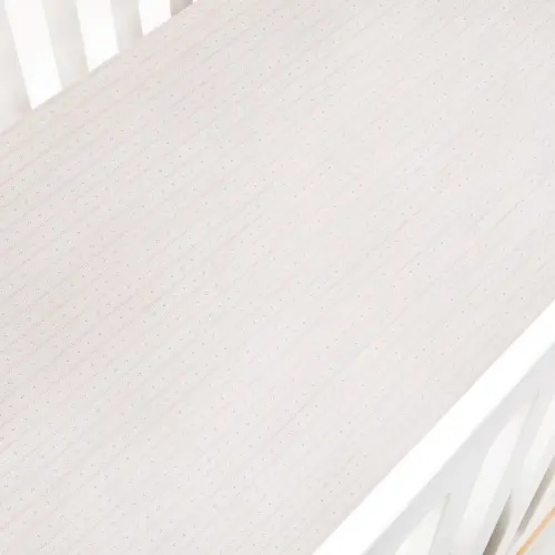 GOOSELINGS Petal Scallops Crib Sheet - Pink
