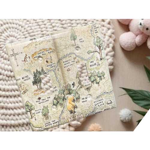 Winnie the Pooh Outlet Switch Cover | Storybook Nursery Wall Plate. Custom Image available!!!