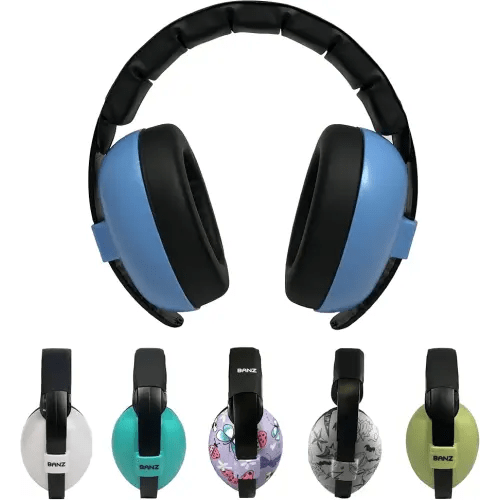 Baby Banz Baby-Boys Newborn Hearing Protection Earmuff, Blue, 3 months+, 1-Pack