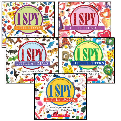 I Spy Little Board Book Collection (5) I Spy Little Book; I Spy Little Toys; I Spy Little Animals; I Spy Little Letters; I Spy Little Hearts