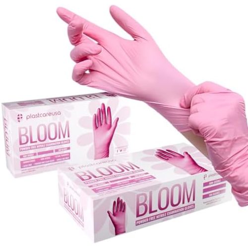 100 Nitrile Exam Gloves 3.5 Mil - Latex & Powder Free, Disposable Non-Sterile Protective Gloves By PlastCare