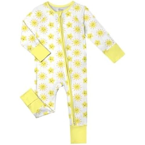 Weiwei Pajamas for Baby Boys & Girls Footies, Viscose from Bamboo Baby Romper, Baby Sleepers, 2-Way Zippy PJs, YKK