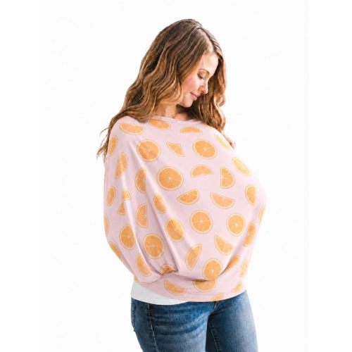 Copper Pearl Nursing Cover for Breastfeeding – Multi-Use Baby Car Seat Cover, Stroller Cover & Breast Feeding Cover Up for Women, Stretchy Breathable High Quality Cover for Boy or Girl, Cutie