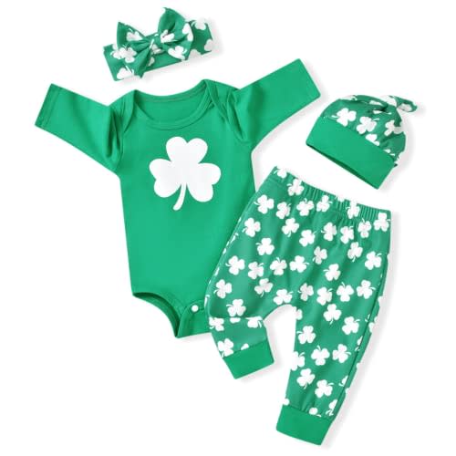 Aalizzwell Neutral Newborn Infant Baby Valentines Outfit with Hat Headband