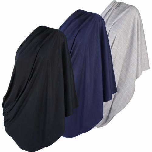 3pk LK Baby Infinity Nursing Scarf Breastfeeding Cover (Navy/Black/Grey)