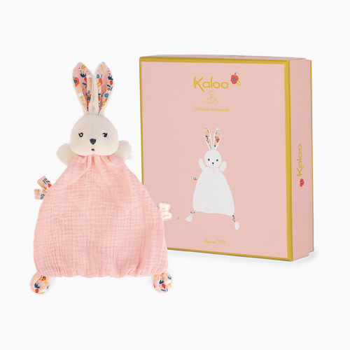 Kaloo Doudou Rabbit Knot Lovey - Poppy