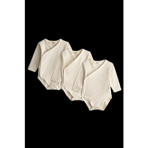 SET OF PRINTED BABY BODYSUITS - Oyster-white | ZARA United States