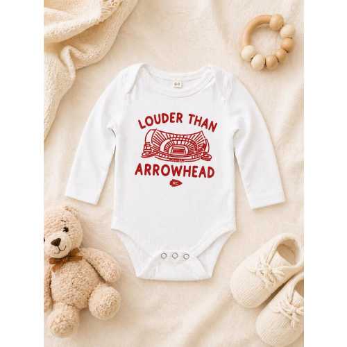 Kansas City Chiefs Baby Louder Than Arrowhead King Sleeve
