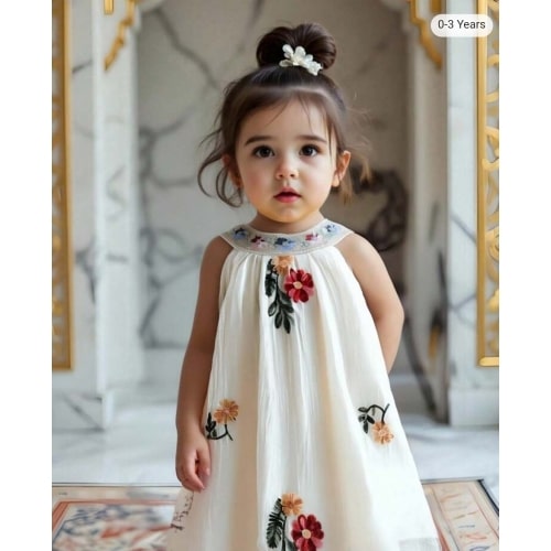 SHEIN Baby Girls' Sleeveless Embroidered Dress, Sweet Style With Delicate Floral Pattern, Suitable For Holidays, Celebrations & Family Gatherings, Creates An Elegant Little Princess Look | SHEIN USA