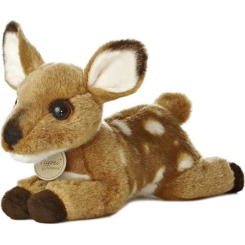 Aurora® Miyoni® Fawn Stuffed Animal, Brown, 8 Inches Realistic, Lifelike Detail, Cherished Companionship
